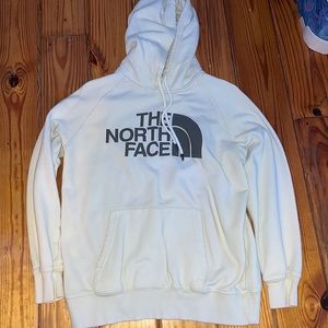 White north face hoodie.